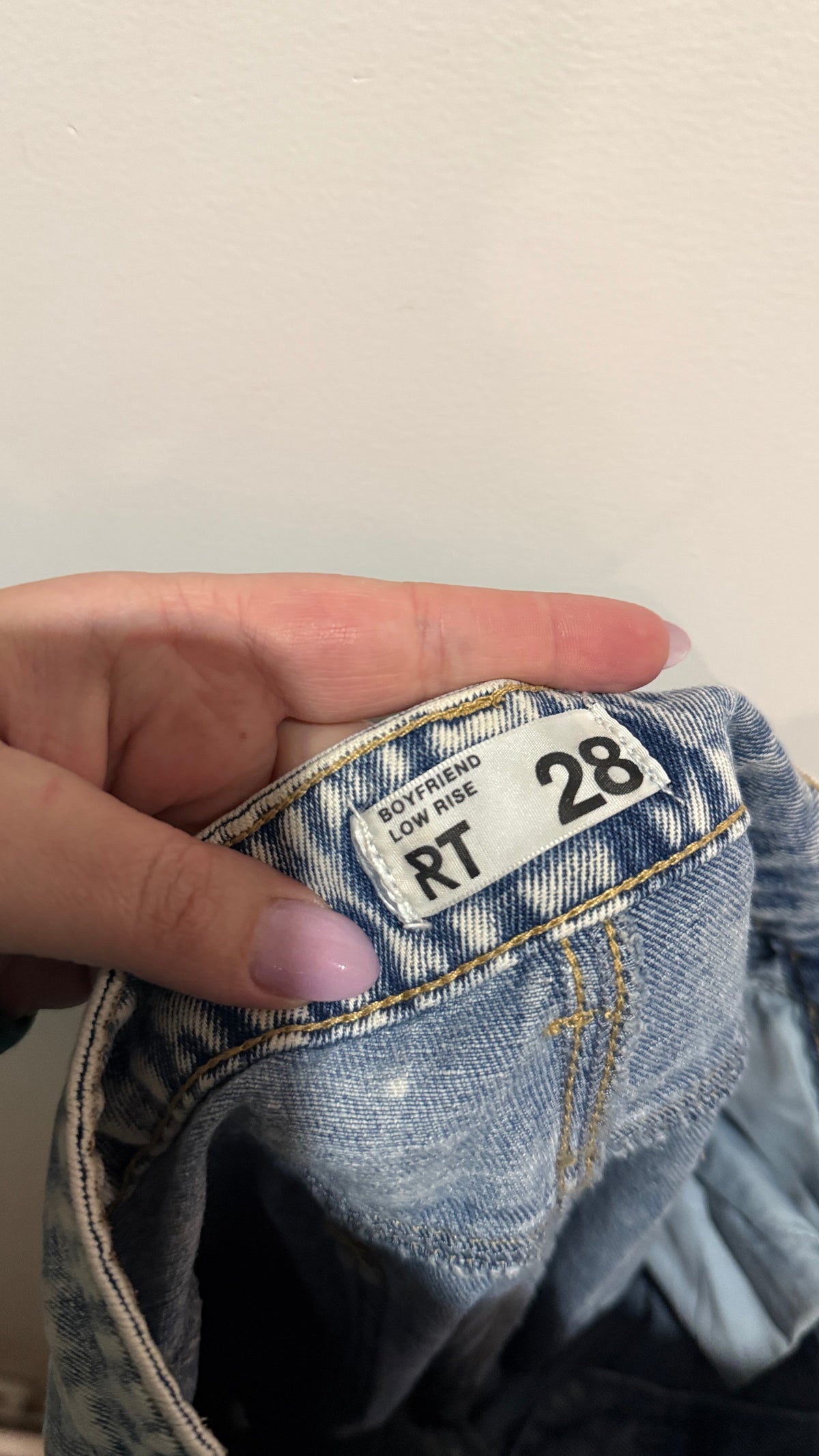 MRP Size 28 Boyfriend Low Rise Ripped Jeans