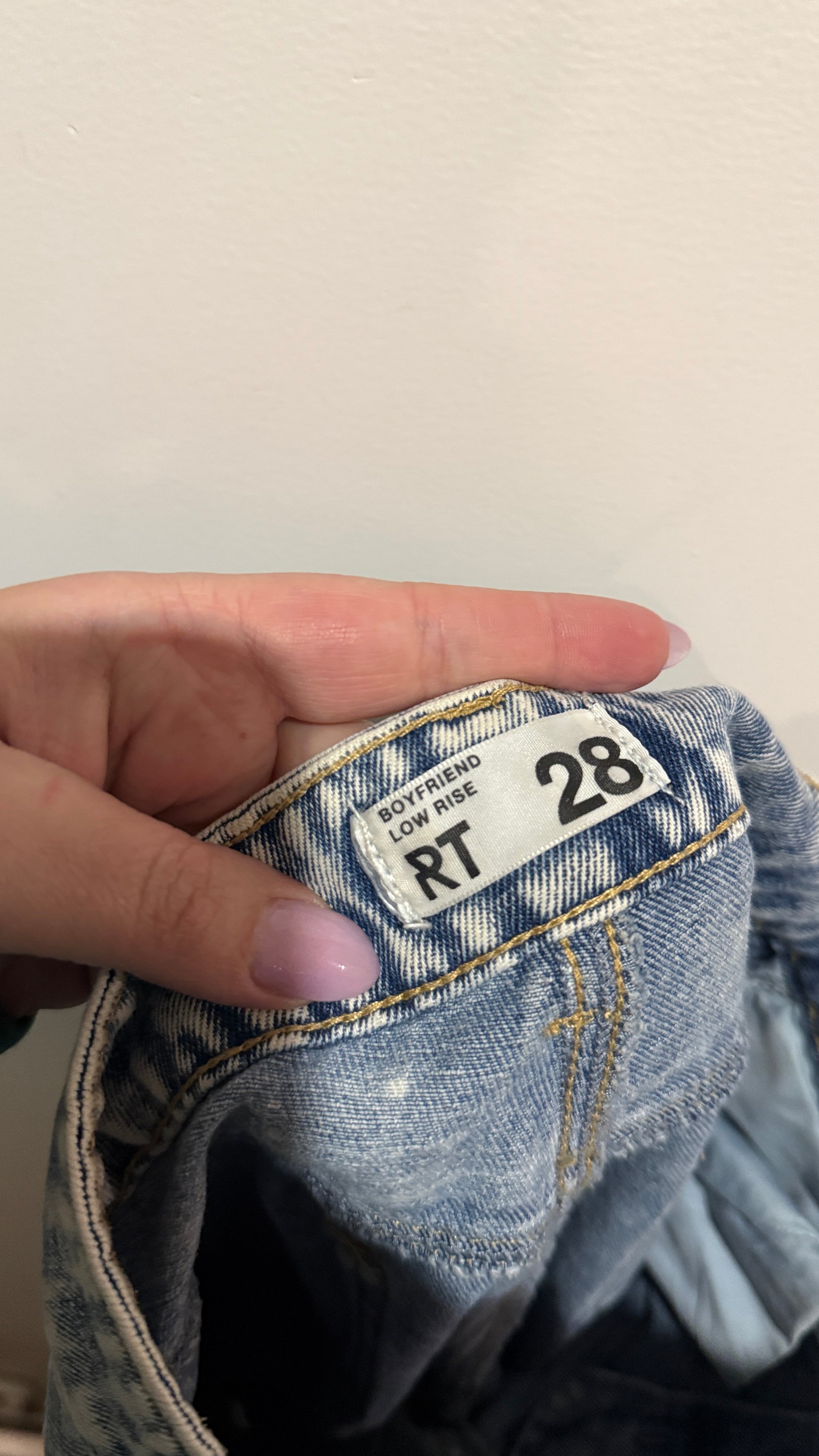 MRP Size 28 Boyfriend Low Rise Ripped Jeans