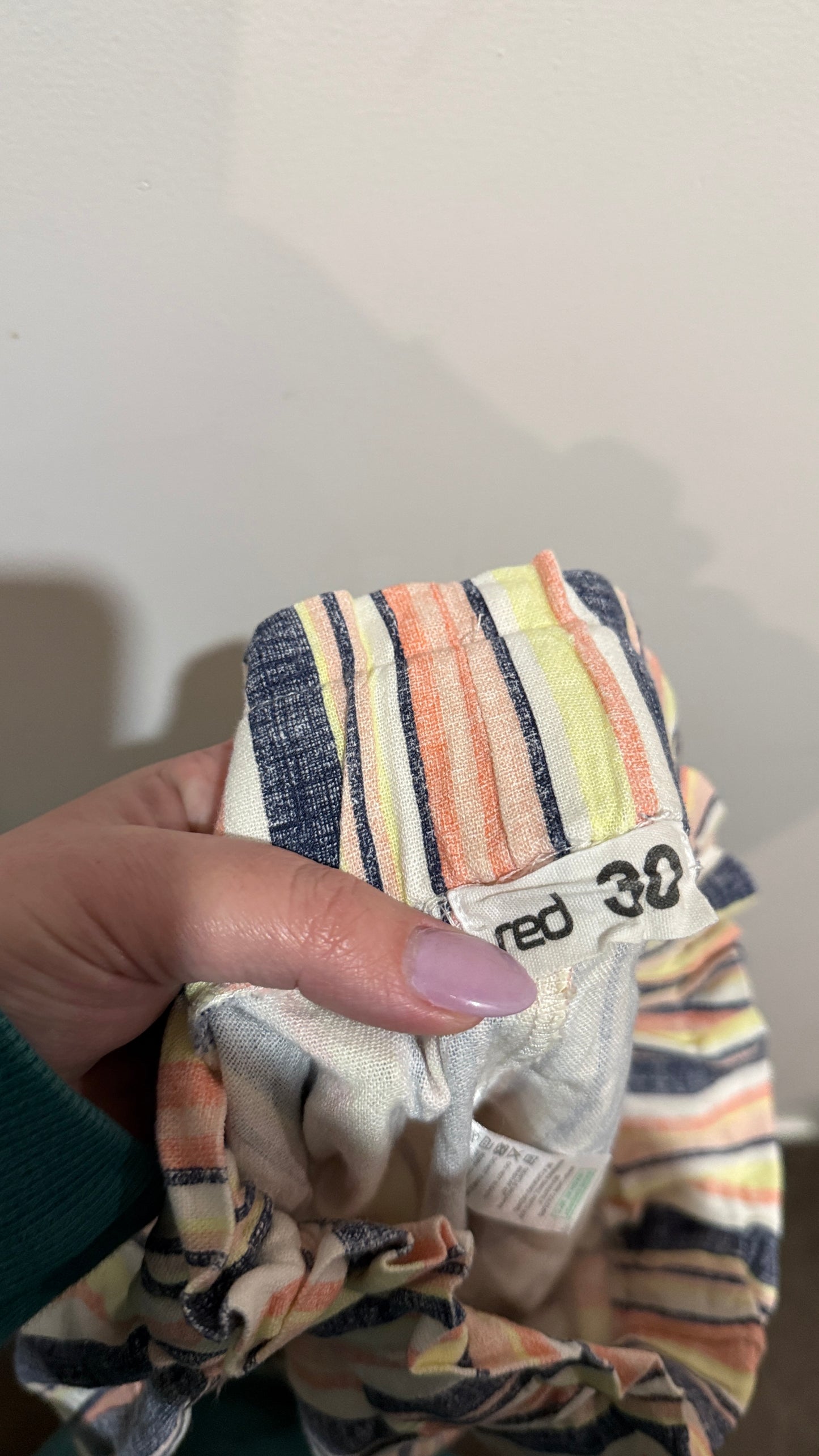 MRP Size 38 | Waist 70cm Striped Shorts