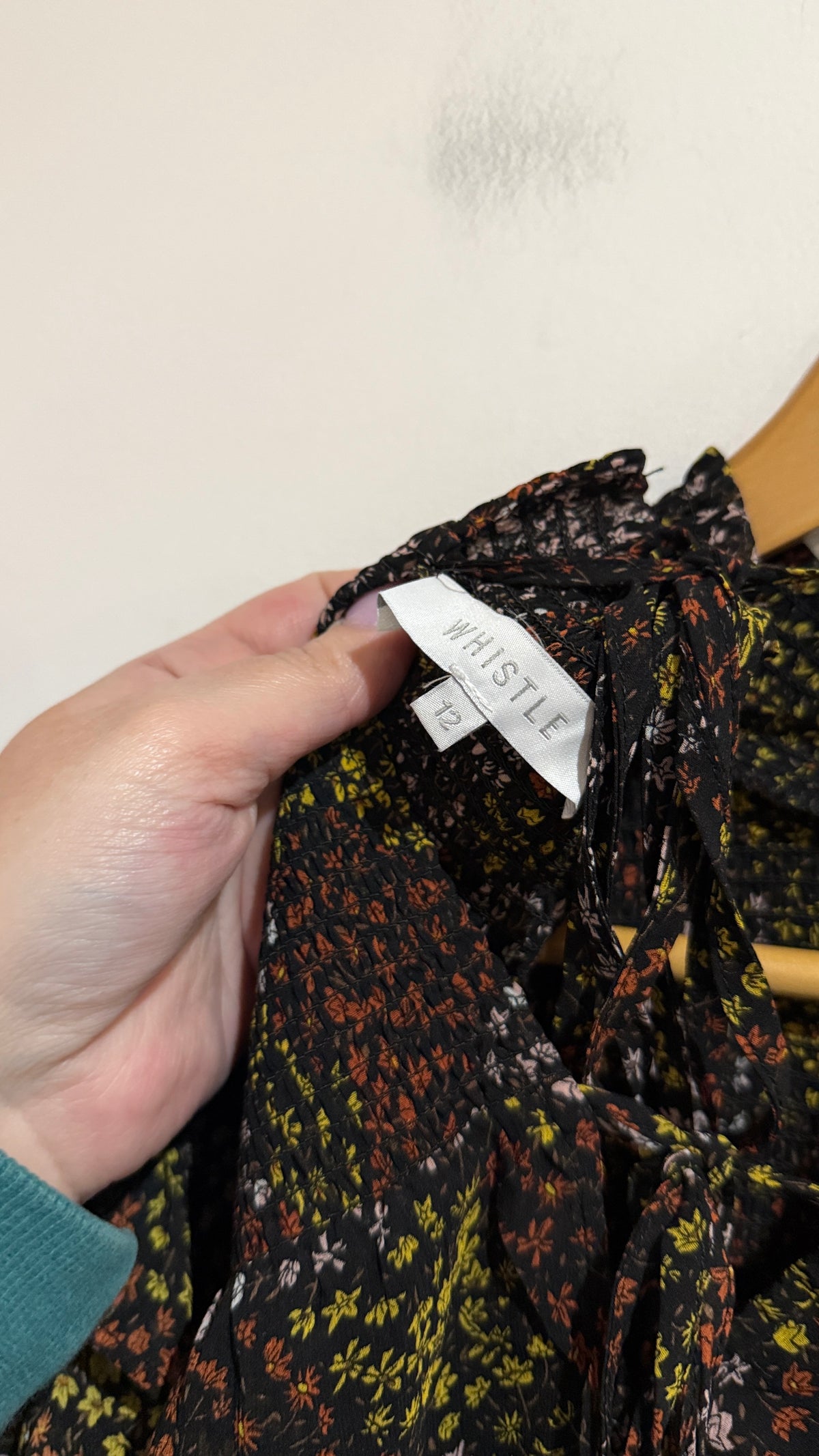 Whistle Size 12 Floral Shirred Blouse