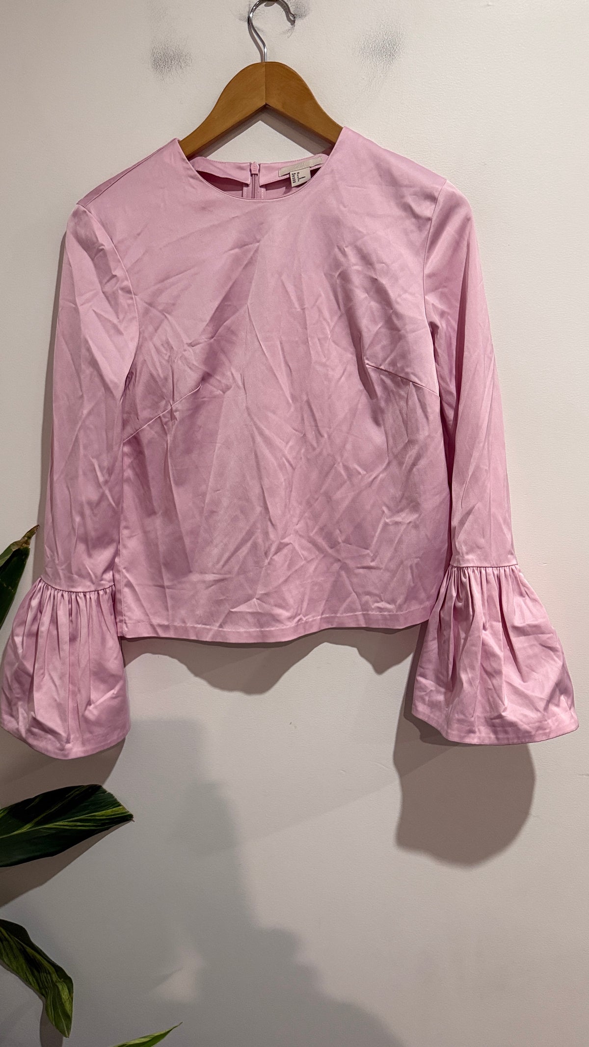 H & M Flared Bell Sleeves Top Size 38