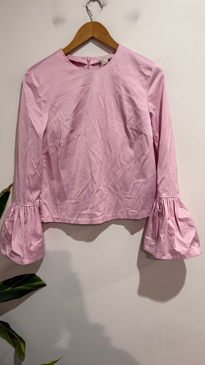 H & M Flared Bell Sleeves Top Size 38