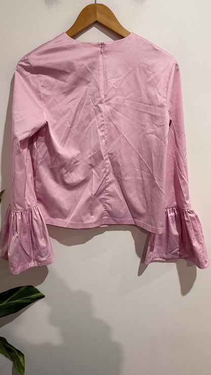 H & M Flared Bell Sleeves Top Size 38