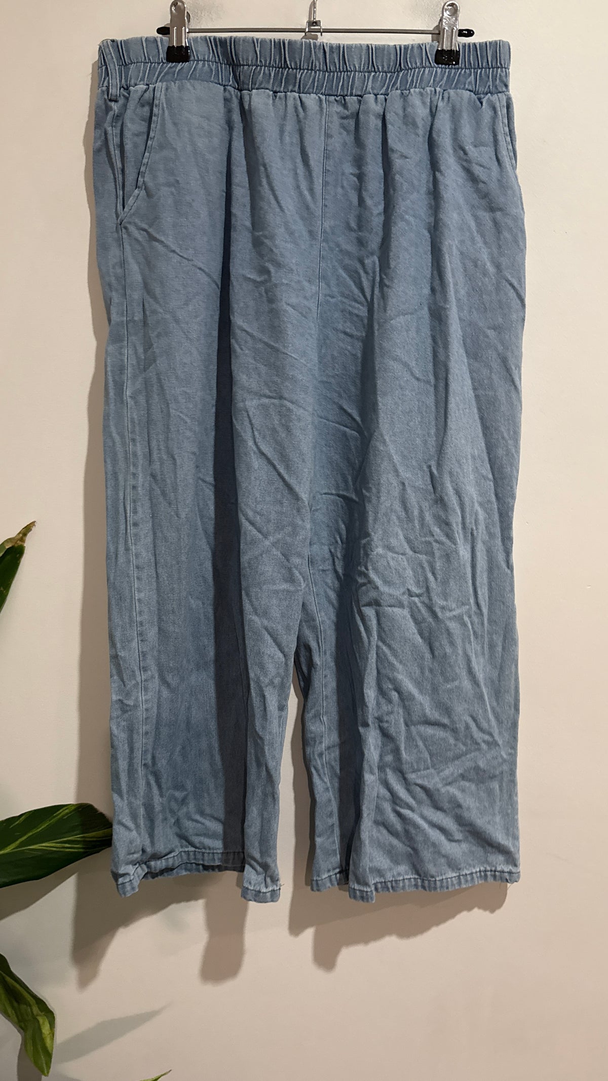 Mirrou Cropped Denim Pants Size 14