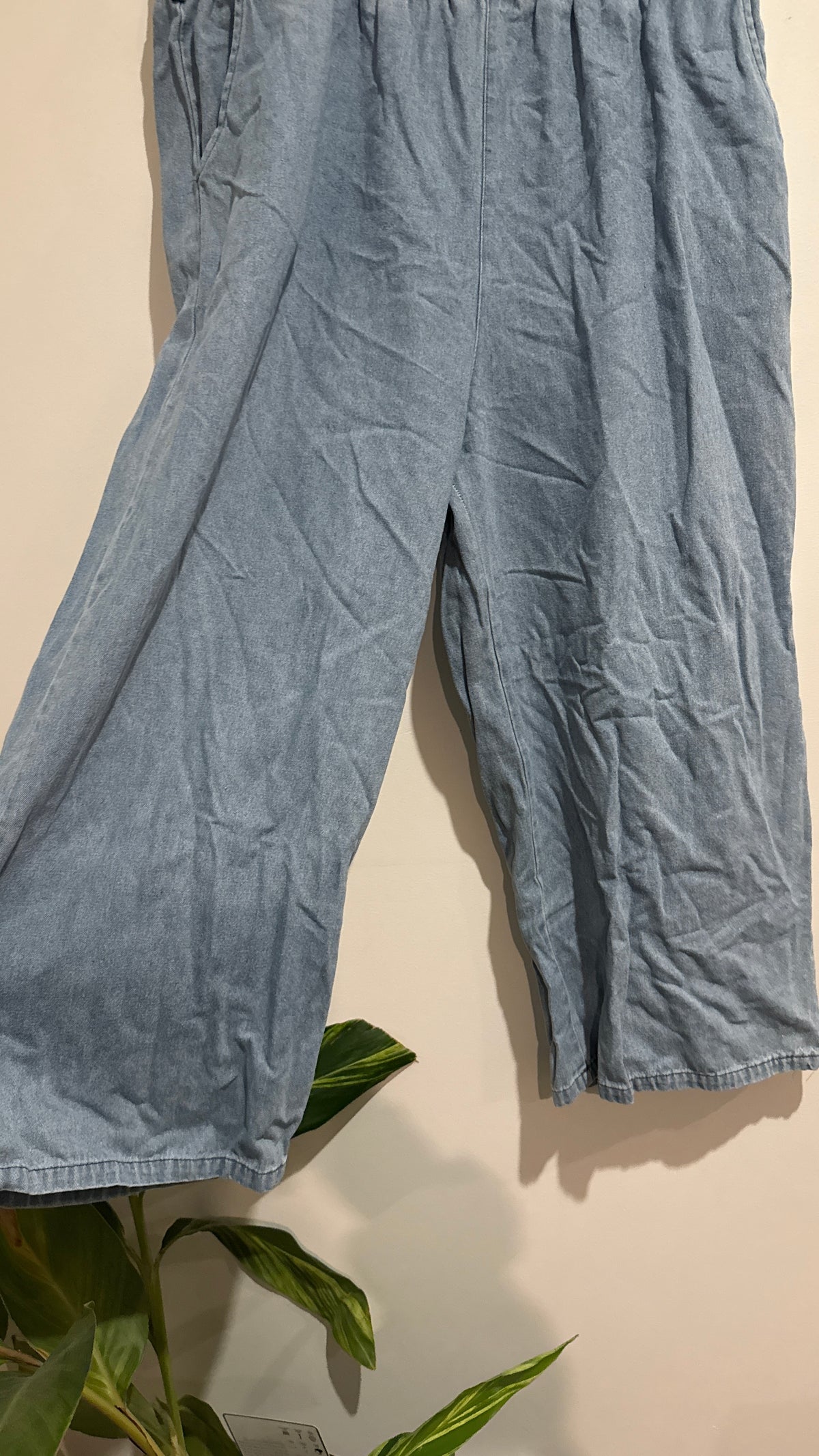 Mirrou Cropped Denim Pants Size 14