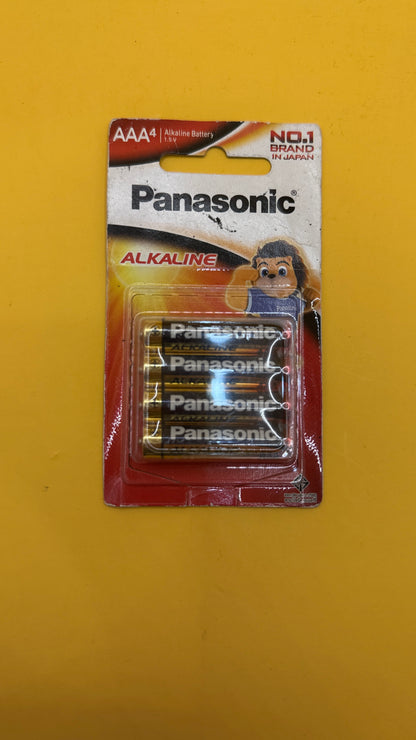 Panasonic AAA Alkaline Batteries 4 Pack