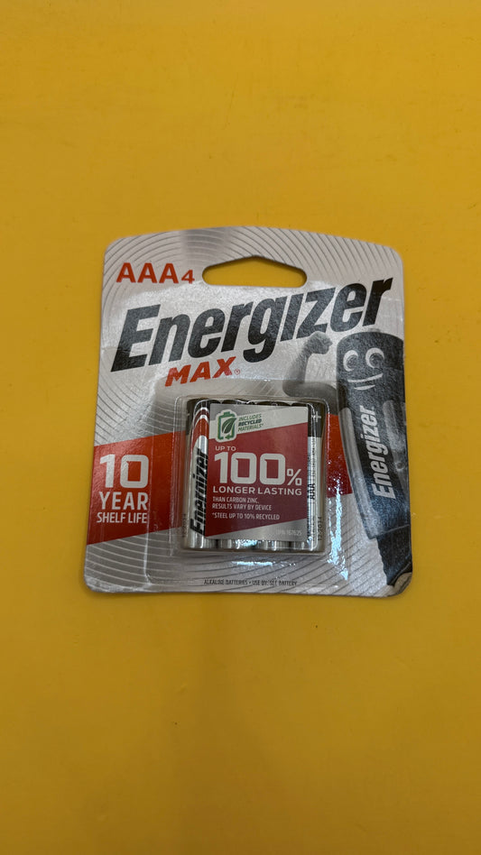 Energizer Max AAA Alkaline Batteries 2 Pack