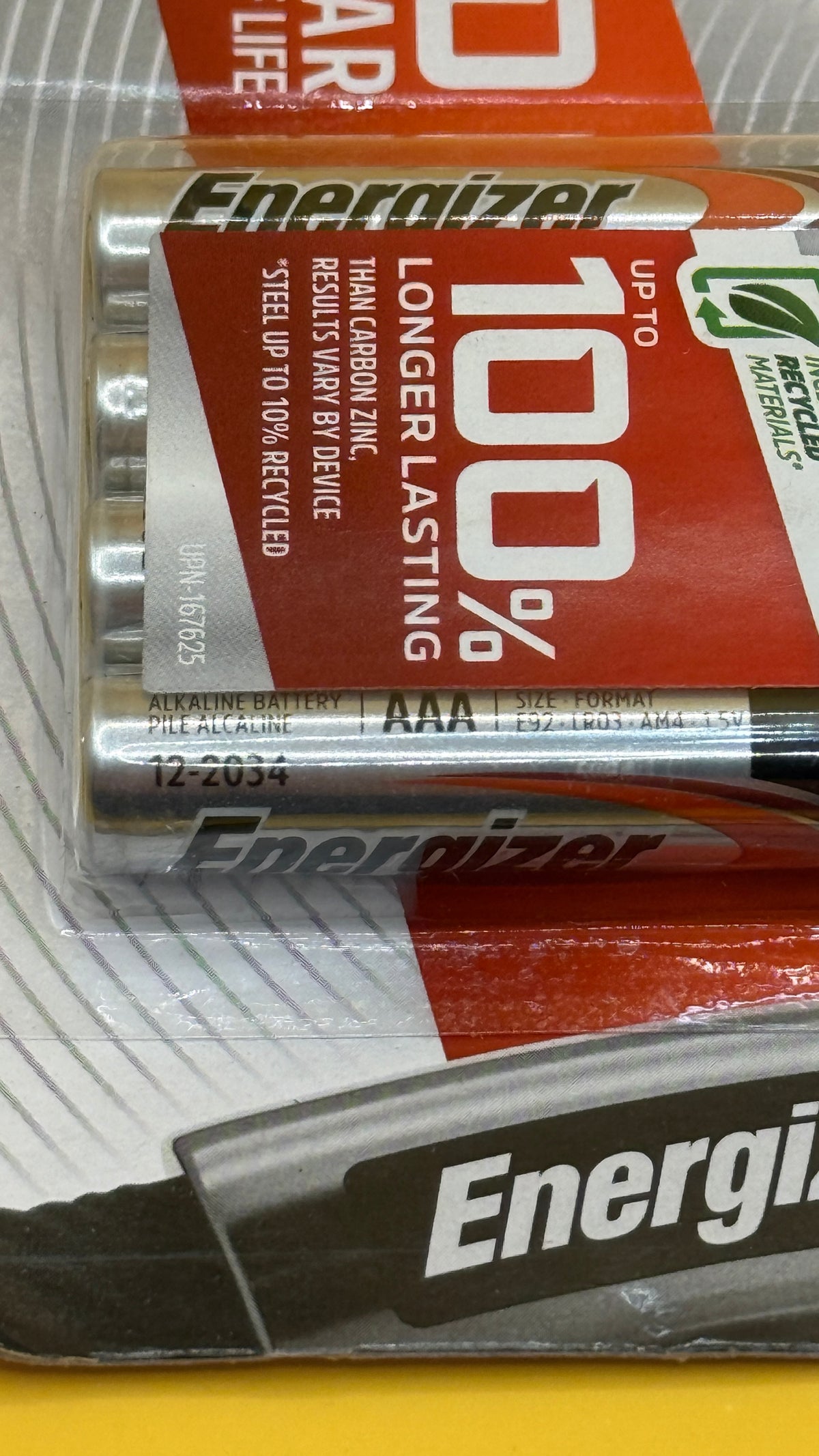 Energizer Max AAA Alkaline Batteries 2 Pack