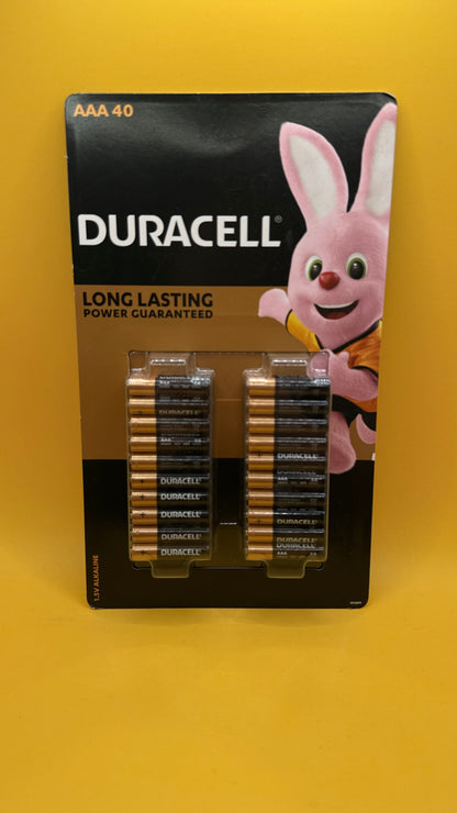 Duracell AAA Alkaline Batteries 40 Pack