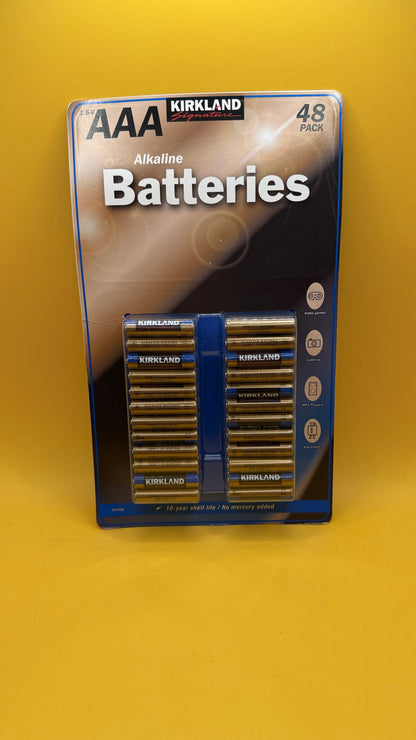 Kirkland Signature AAA Alkaline Batteries 48 Pack