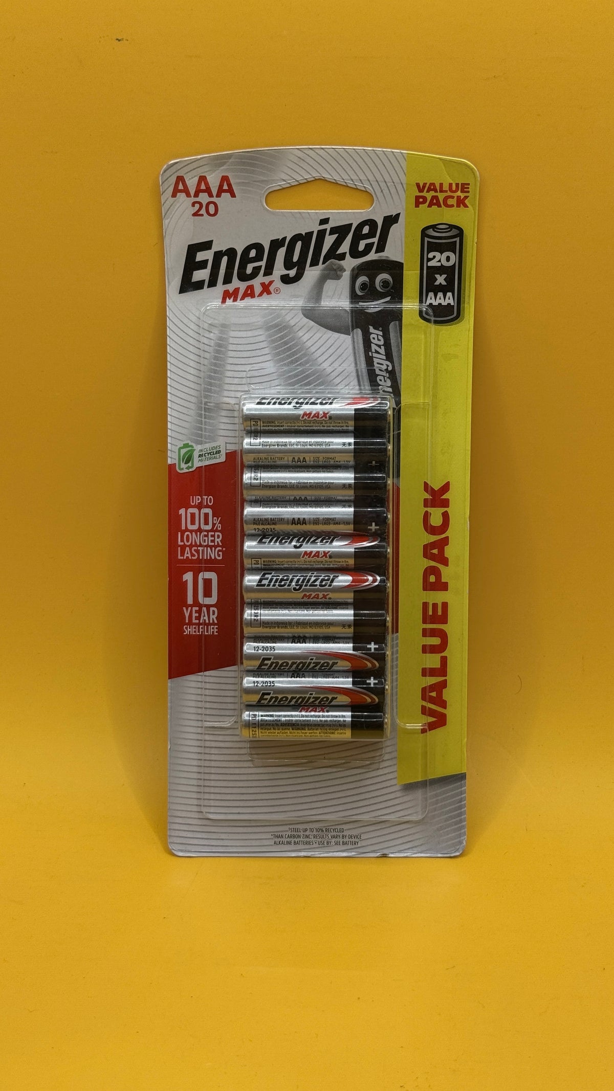 Energizer Max AAA Alkaline Batteries 12 Pack