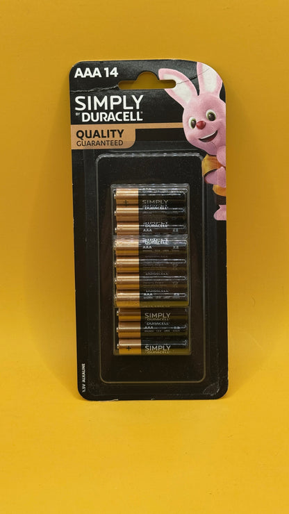 Duracell Simply AAA Alkaline Batteries 14 Pack