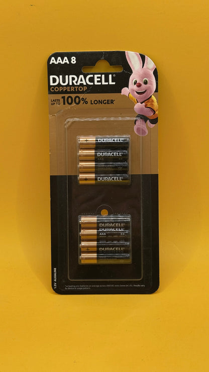 Duracell Coppertop AAA Alkaline Batteries 8 Pack