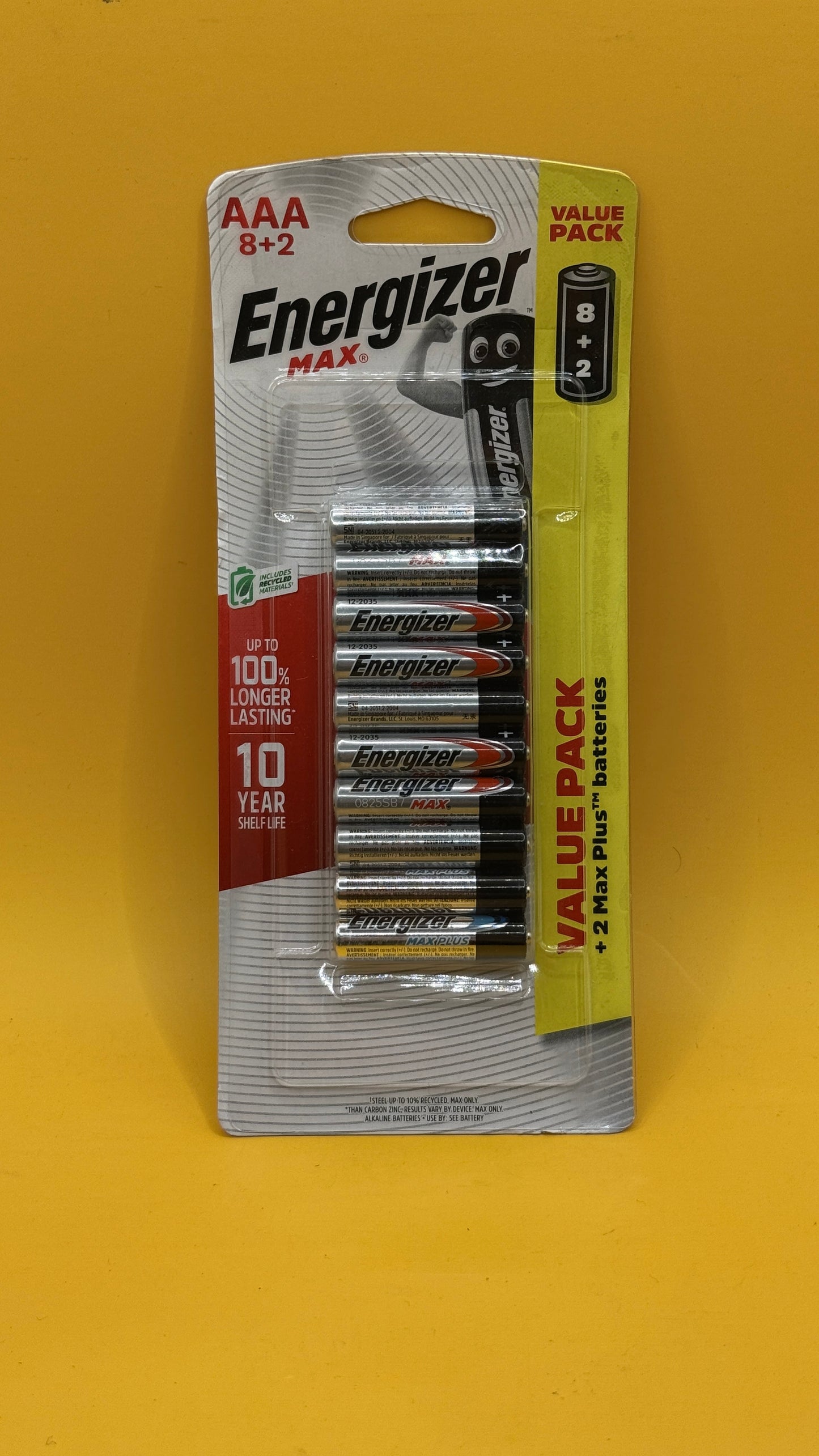Energizer Max AAA Alkaline Batteries 8 Pack