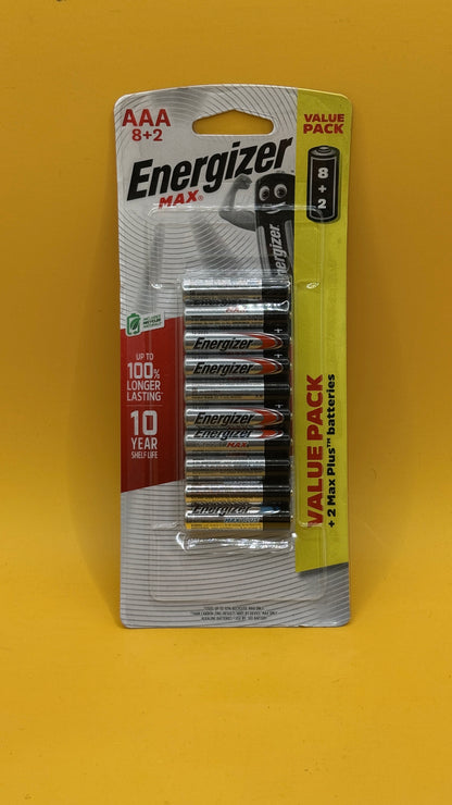 Energizer Max AAA Alkaline Batteries 8 Pack