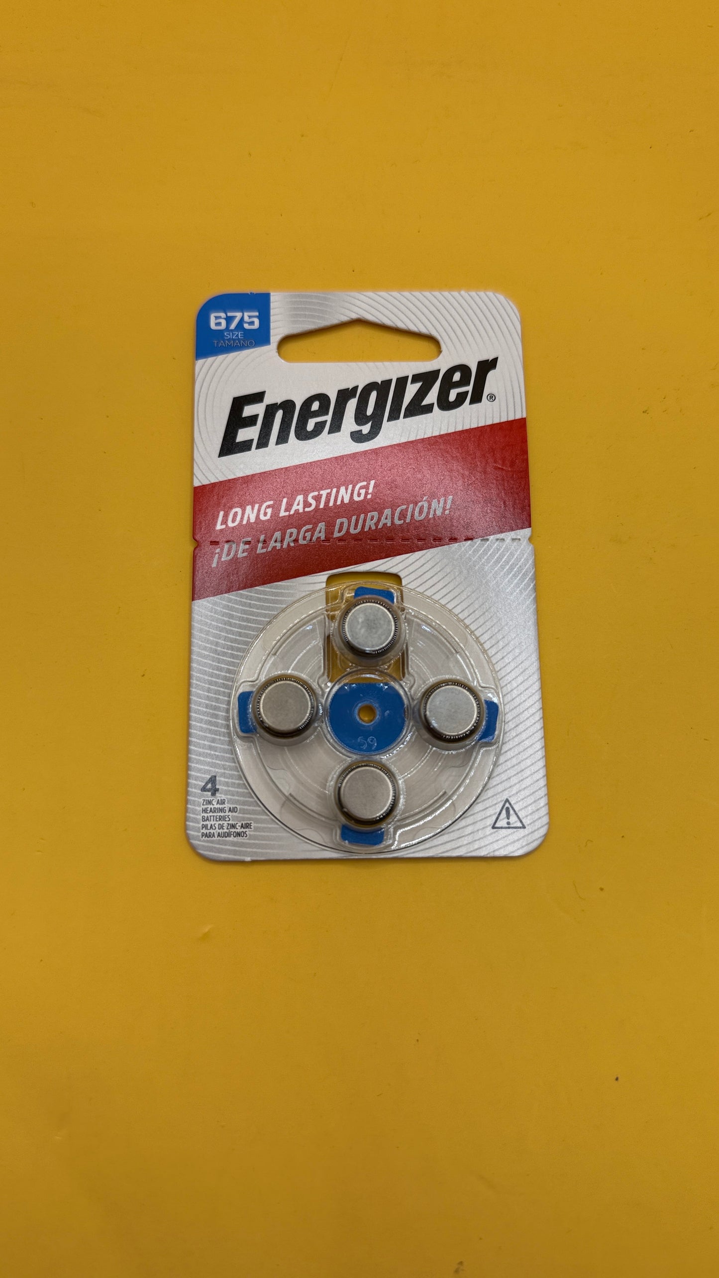 Energizer 675 Zinc-Air Hearing Aid Batteries 4 Pack