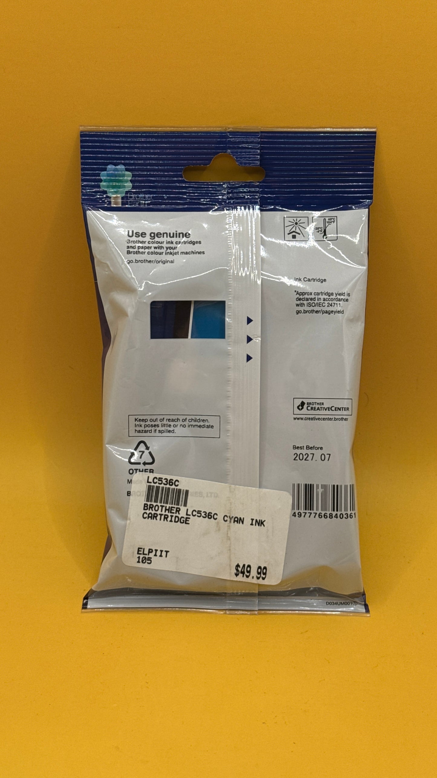 Brother LC536C Cyan Ink Cartridge