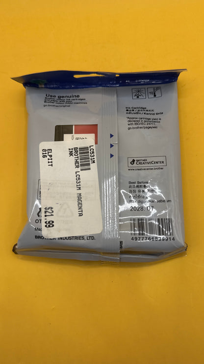 Brother LC531M Magenta Ink Cartridge