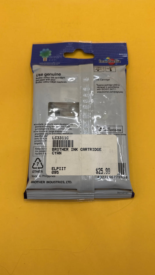Brother LC3311C Cyan Ink Cartridge