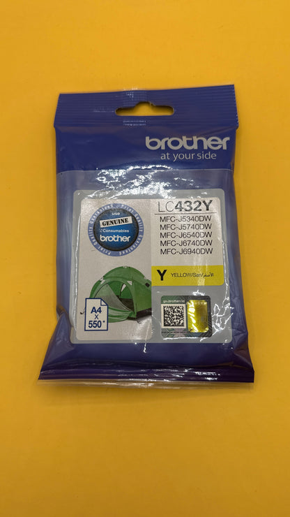 Brother LC432Y Yellow Ink Cartridge