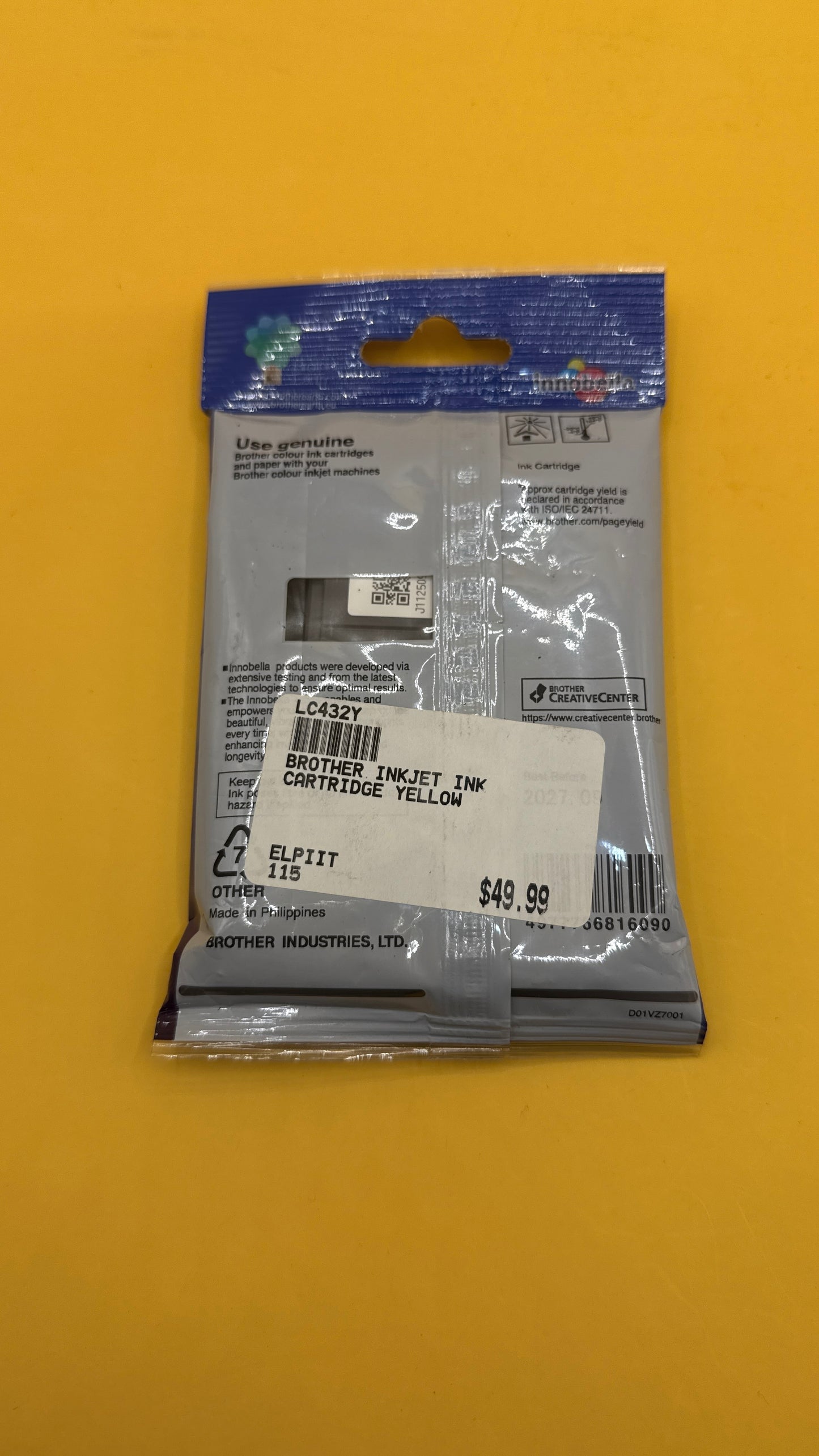 Brother LC432Y Yellow Ink Cartridge