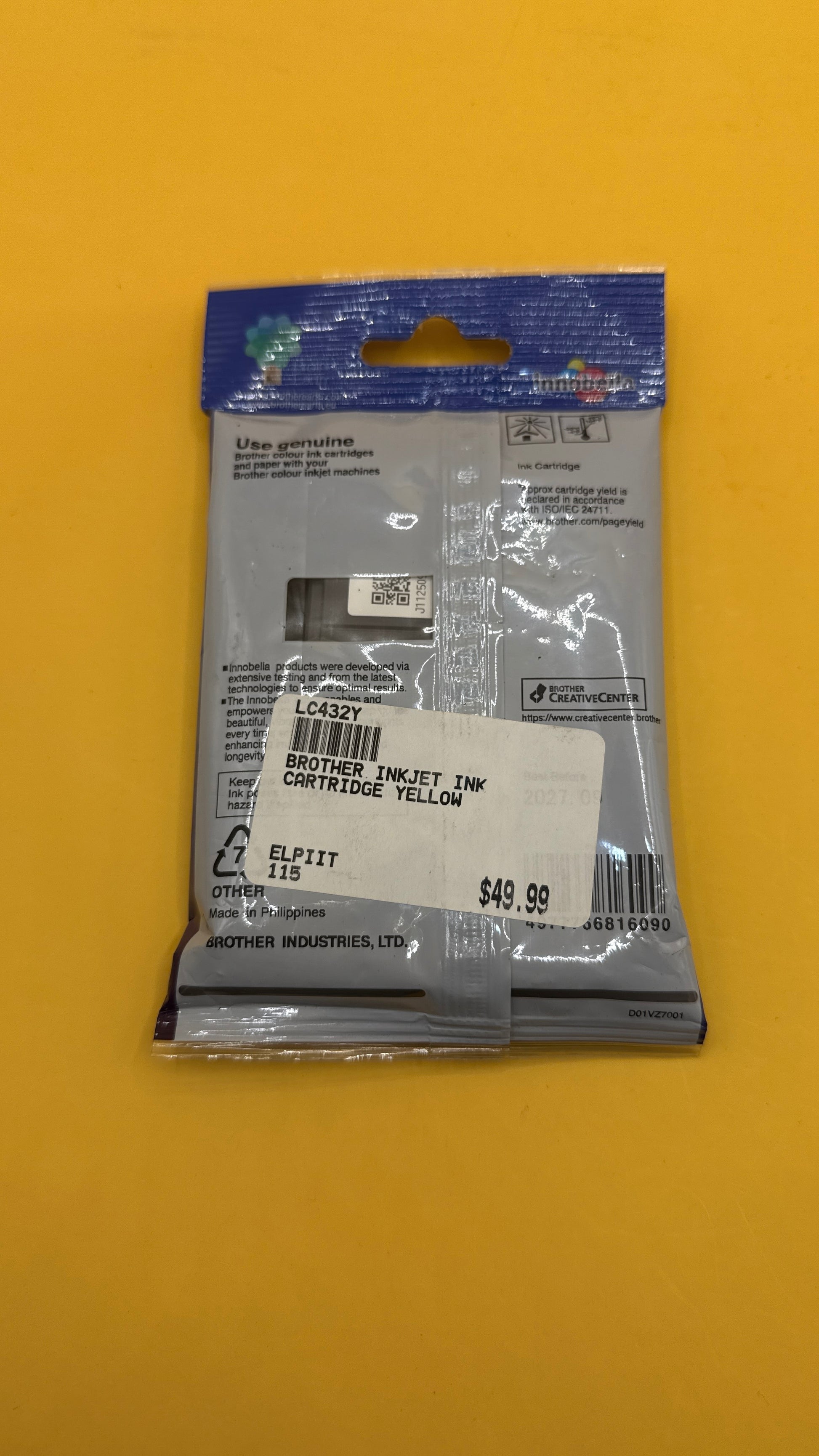 Brother LC432Y Yellow Ink Cartridge