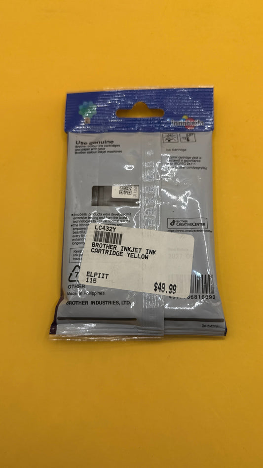 Brother LC432Y Yellow Ink Cartridge