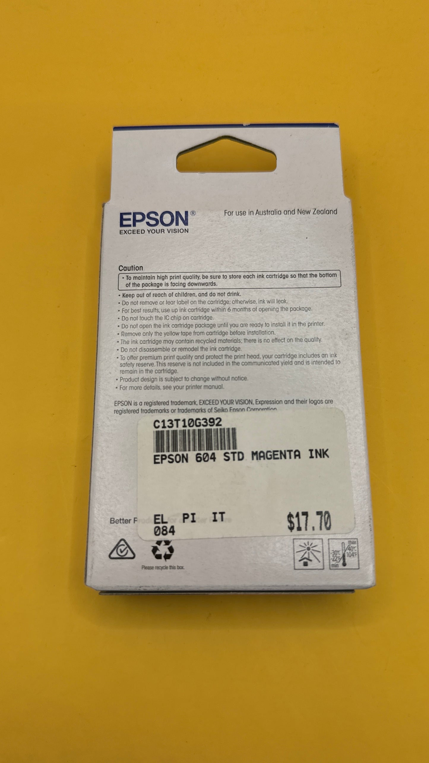 Epson 604 Magenta Ink Cartridge