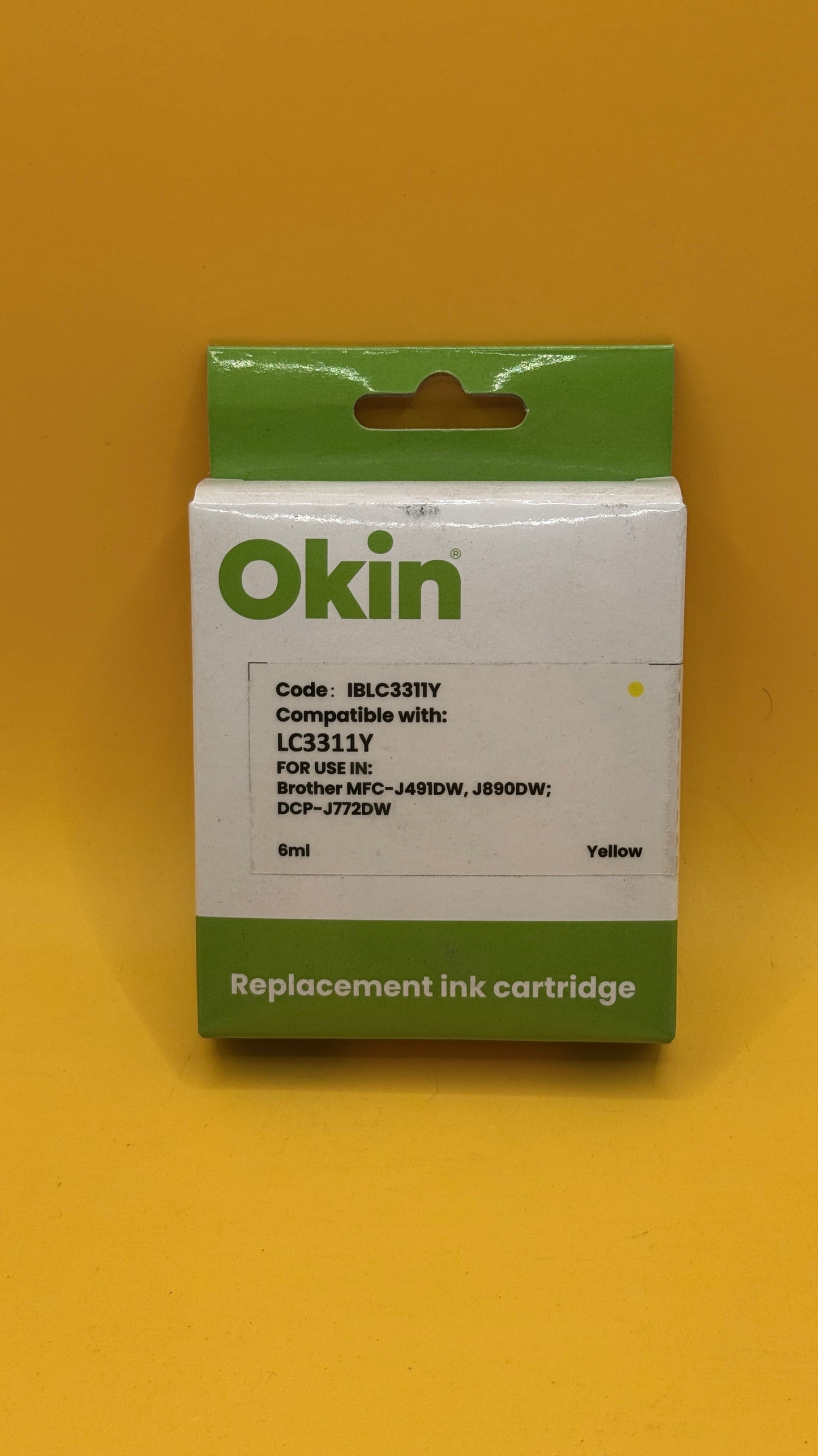 Okin IBLC3311Y Yellow Replacement Cartridge 6ml