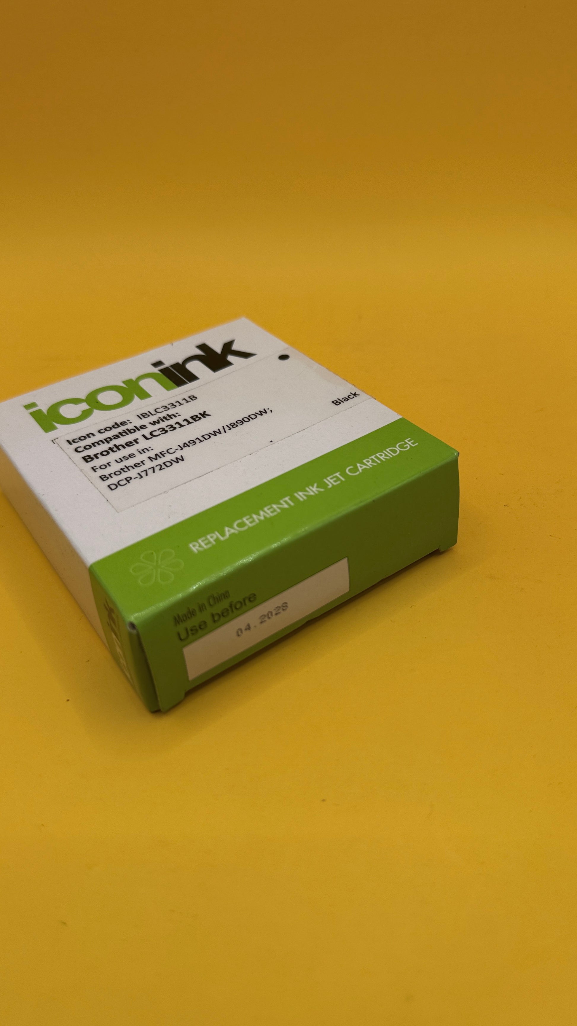 Icon Ink IBLC3311B Black Replacement Cartridge