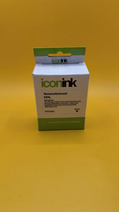Icon Ink IHP62BXL Black XL Remanufactured Cartridge