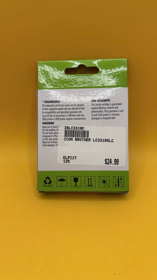 Icon Ink IBLC3319C Cyan Replacement Cartridge