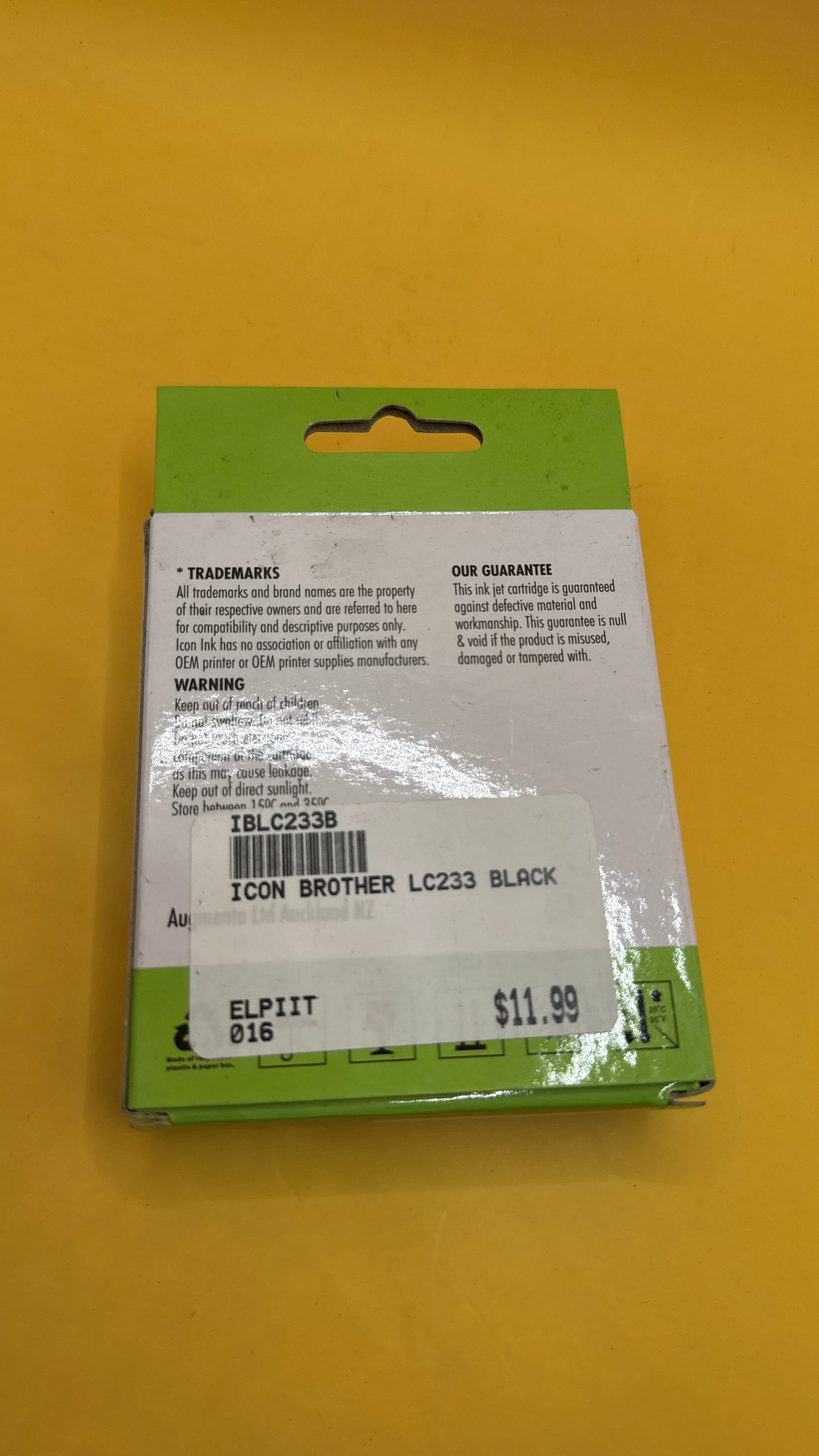 Icon Ink IBLC233B Black Replacement Cartridge