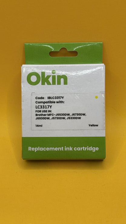 Okin IBLC3317Y Yellow Replacement Cartridge 14ml