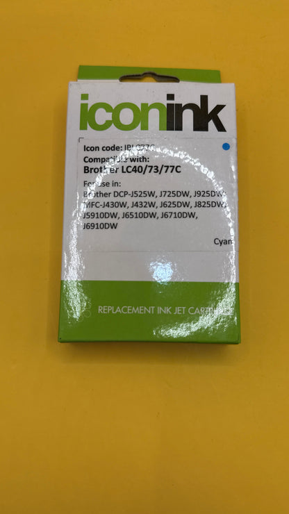 Icon Ink IBLC77C Cyan Replacement Cartridge