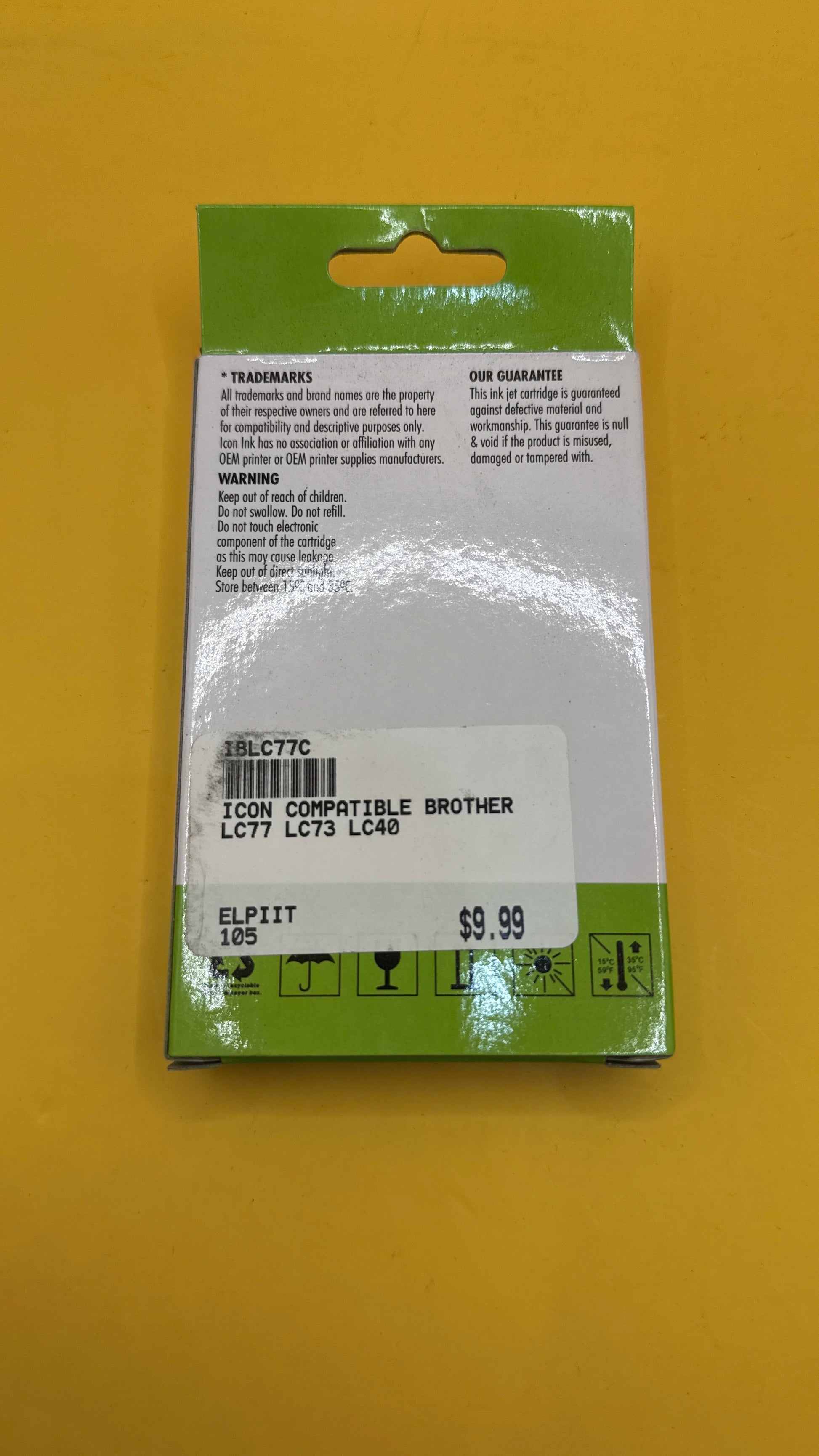 Icon Ink IBLC77C Cyan Replacement Cartridge