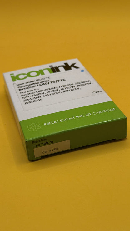 Icon Ink IBLC77C Cyan Replacement Cartridge