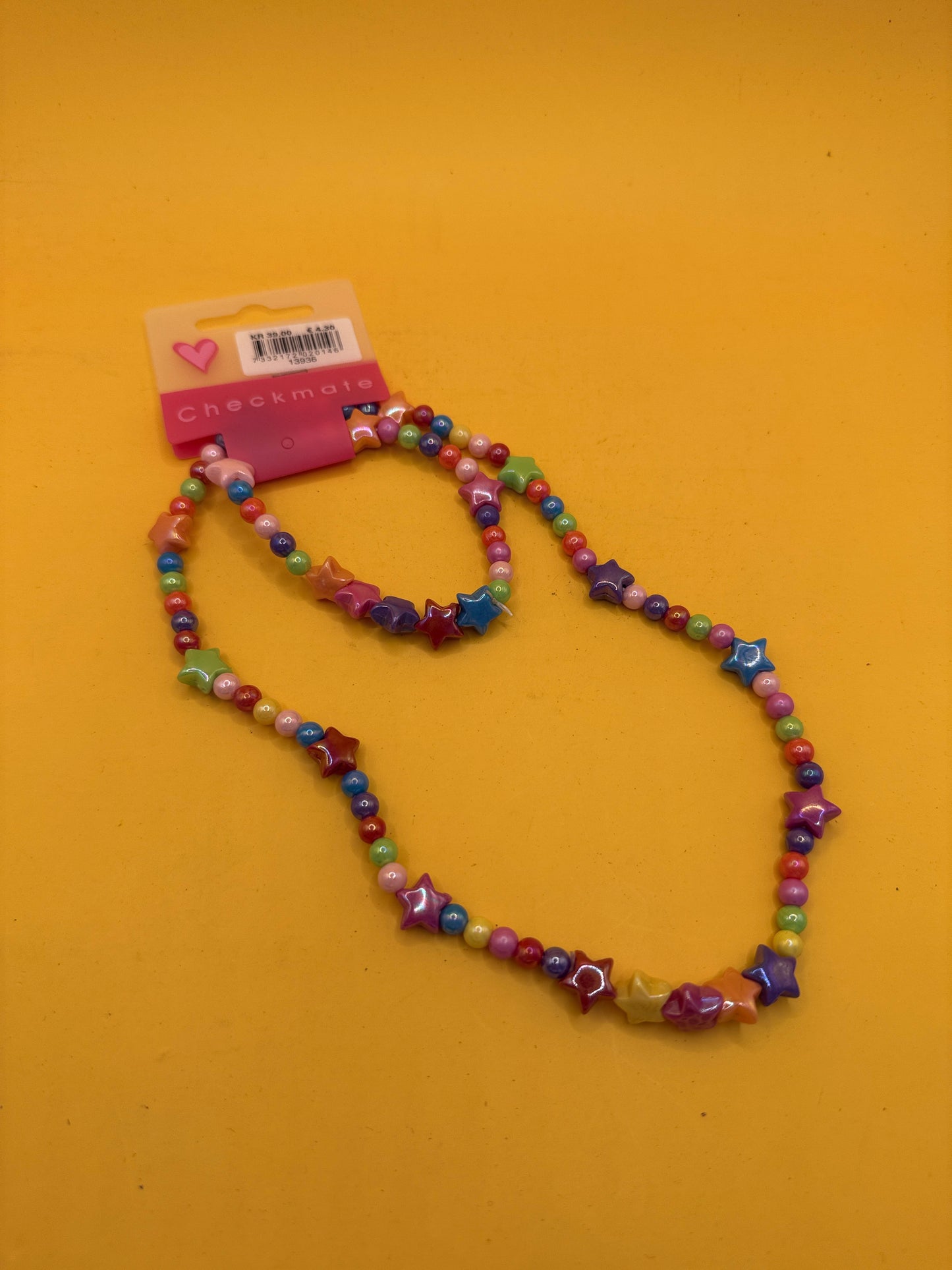 Girls Multicolour Star Necklace and Bracelet Set