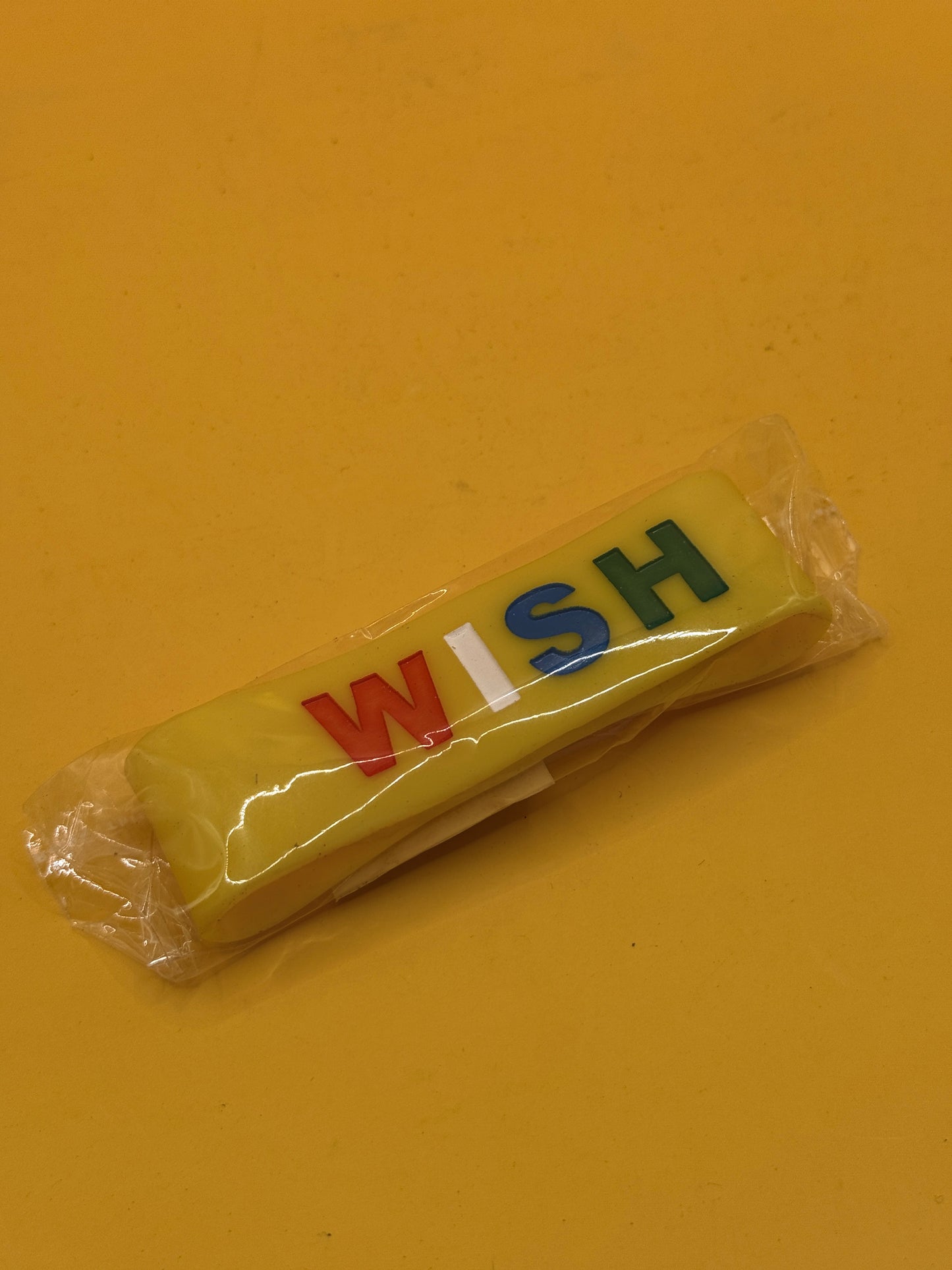 Yellow Wish Silicone Wristband