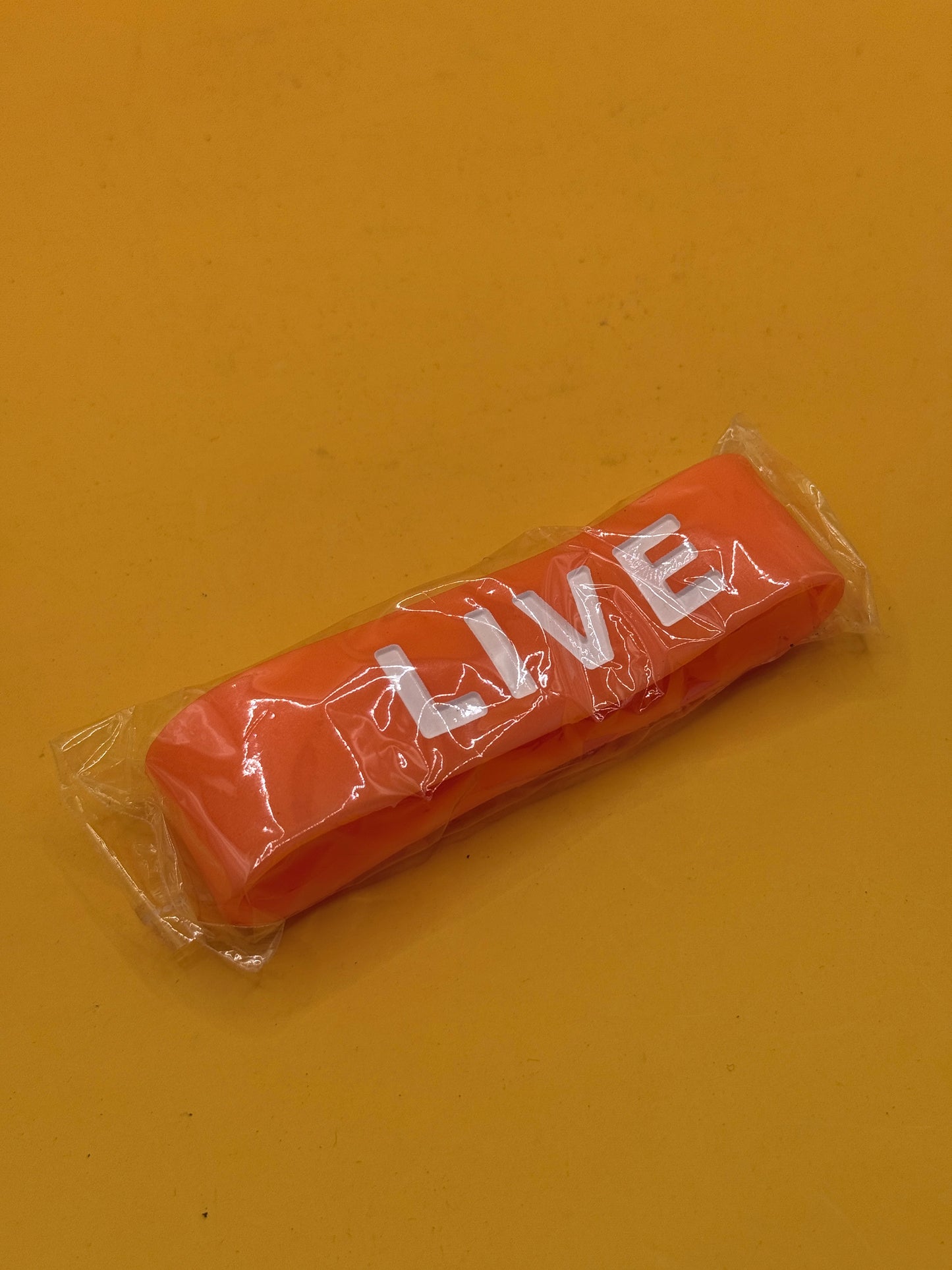 Orange Love Silicone Wristband