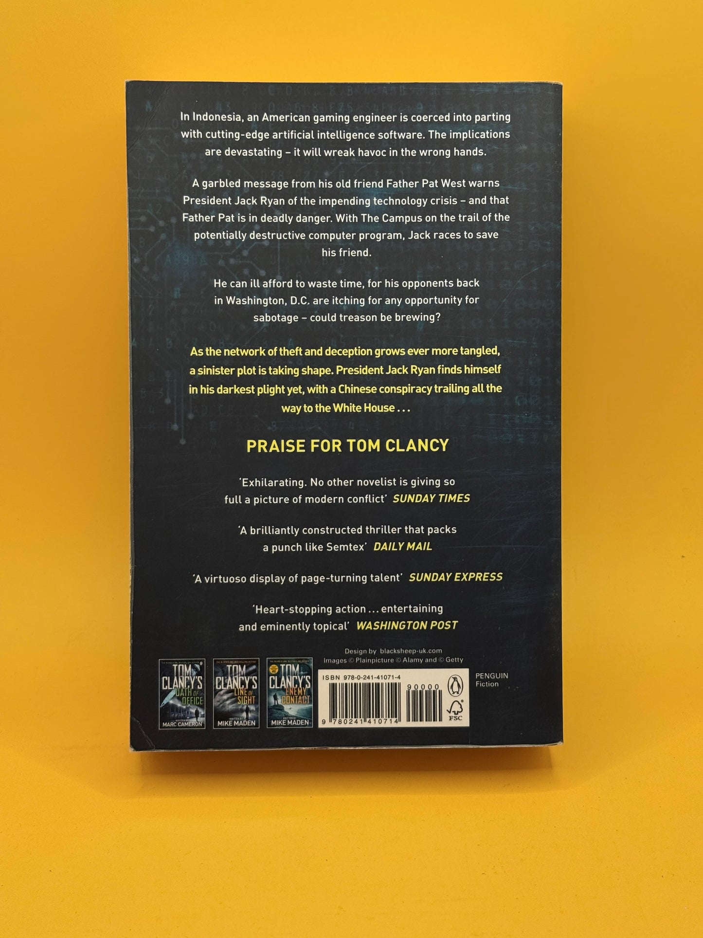 Tom Clancy’s Code of Honour by Marc Cameron