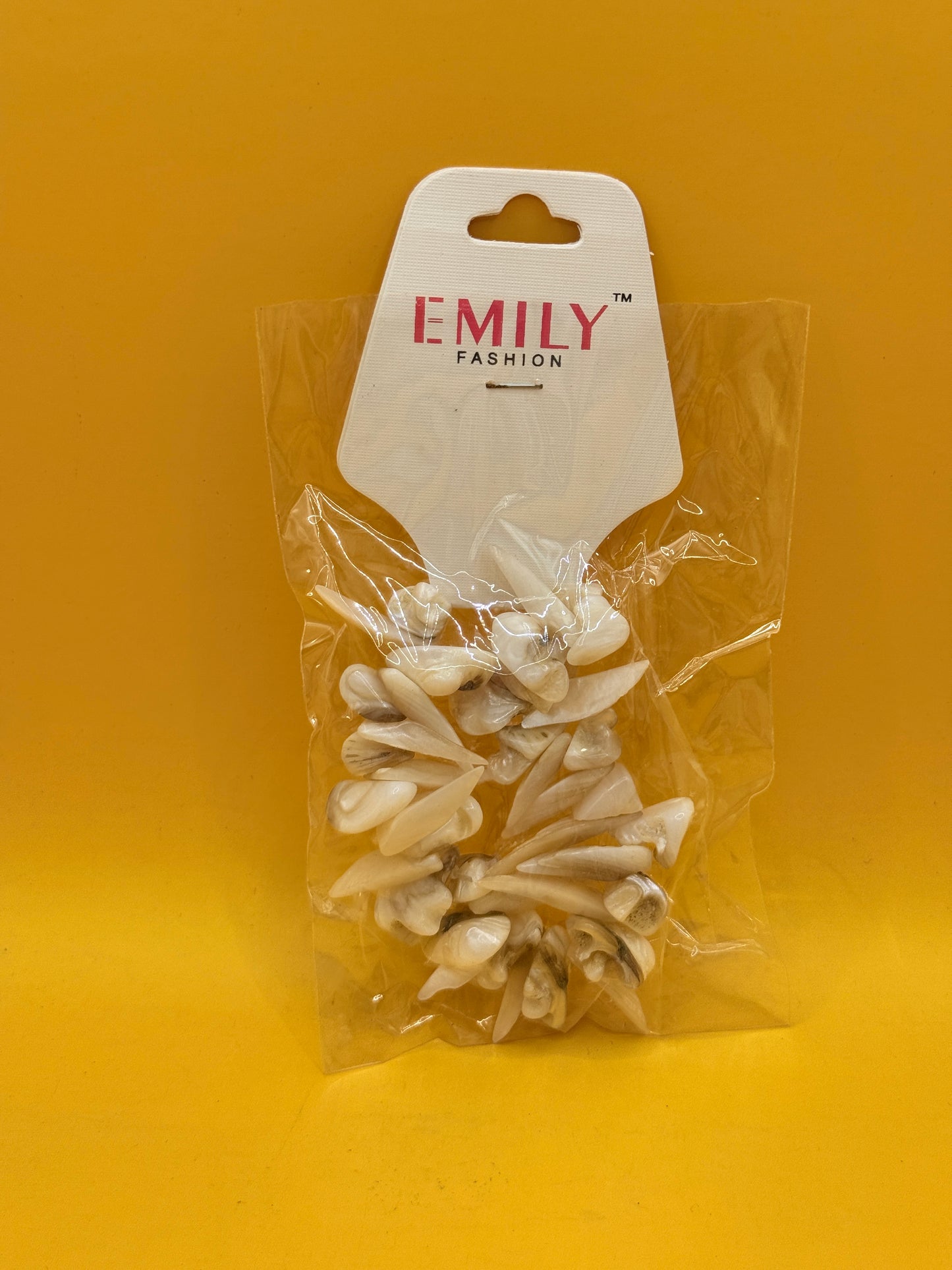 Emily Fashion Shell Chip Stretch Bracelet White Cream