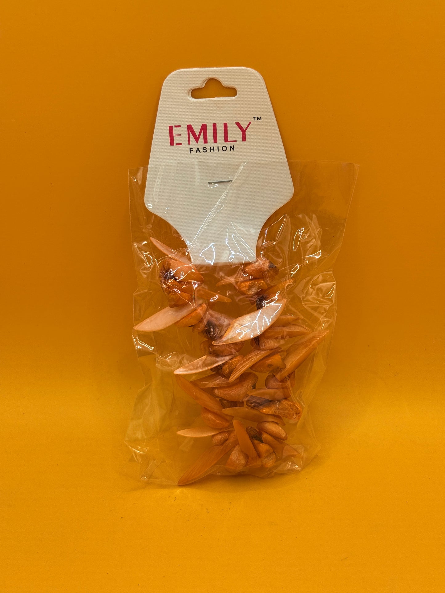 Emily Fashion Shell Chip Stretch Bracelet Orange
