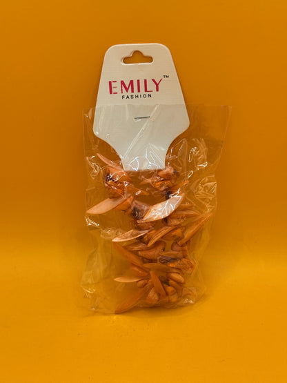 Emily Fashion Shell Chip Stretch Bracelet Orange