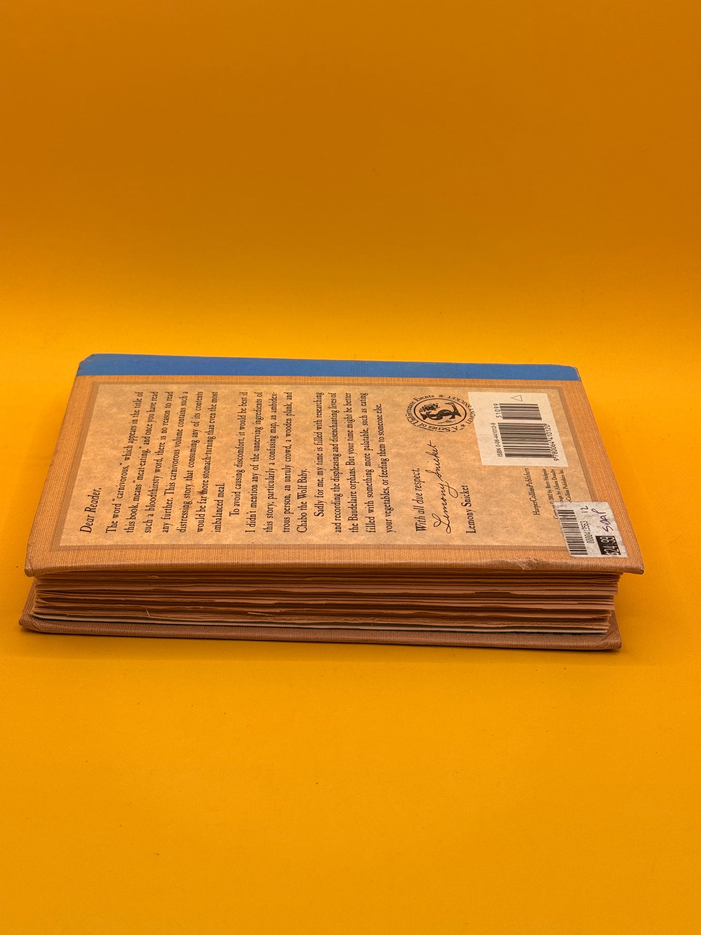 A Series of Unfortunate Events: The Carnivorous Carnival by Lemony Snicket (First Ed.)