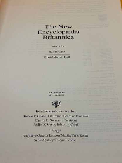 The New Encyclopaedia Britannica Macropaedia Volume 29: United–Zoroastrianism by Encyclopaedia Britannica