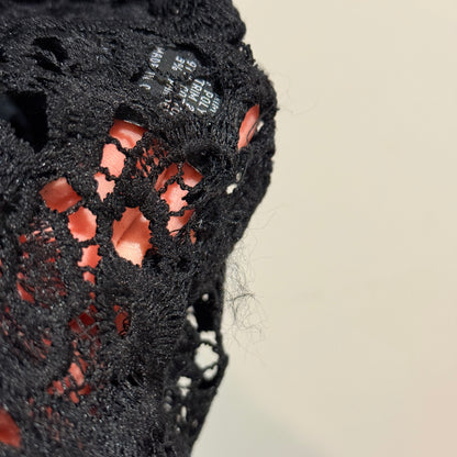 Coco & Belle Black Lace Bomber Jacket Size 2XL