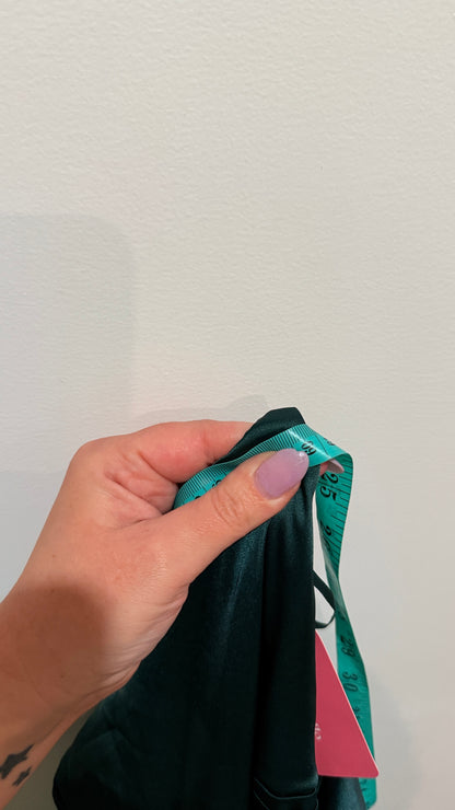 SHEIN Belle Emerald Satin Maxi Dress Size 4XL