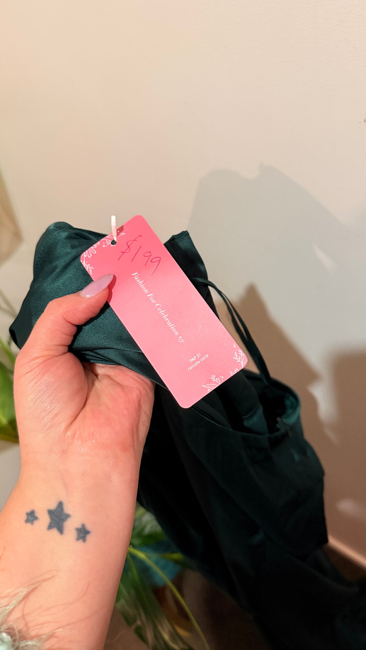 SHEIN Belle Emerald Satin Maxi Dress Size 4XL