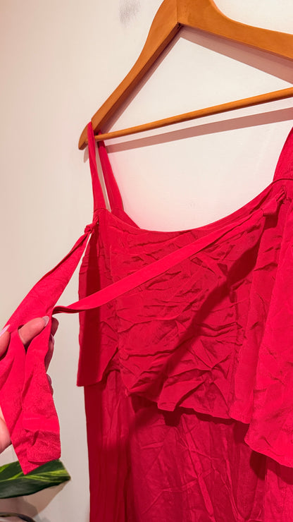 Mineral Minluca Red Midi Dress Size 16